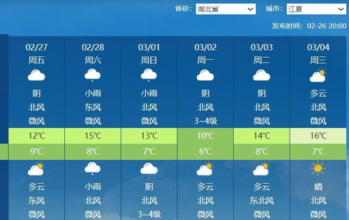 武汉未来一周天气预报（武汉未来一周天气预报英语）